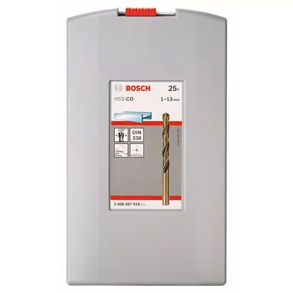 Sada vrtáků do kovu ProBox HSS-Co, DIN 338 (legované kobaltem) Bosch