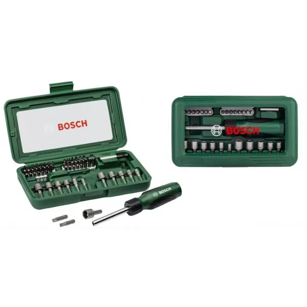 Sada bitů se šroubovákem Bosch 46ks 2607019504