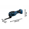 Aku oscilační nářadí Multi-Cutter Bosch EXOP18V-40 EXPERT solo