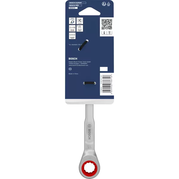 Ráčnový očkoplochý klíč 15 mm Bosch Line