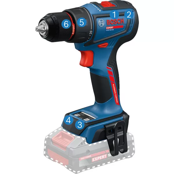 Aku vrtačka Bosch EXSR18V-90 EXPERT, 3 x aku, L-Boxx