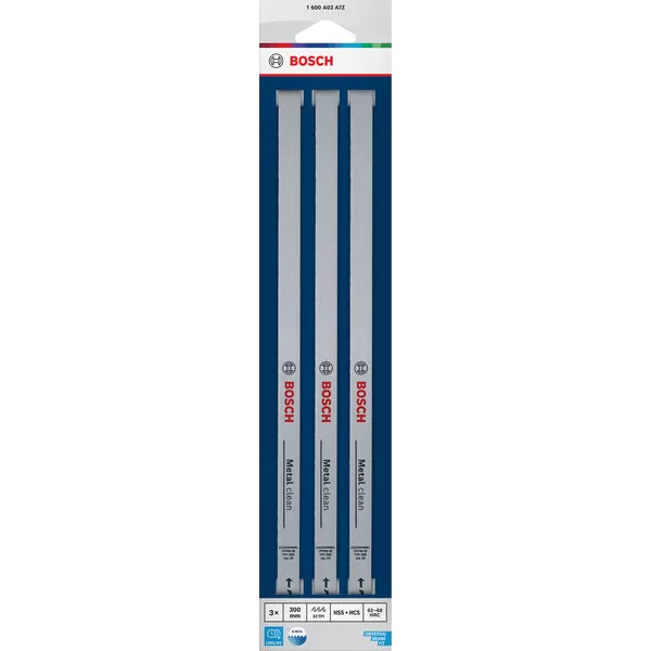 Pilové listy na kov 300 mm, 3 ks, 32 TPI Bosch Line