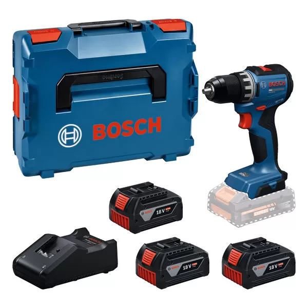Aku vrtačka Bosch GSR 18V-52 Professional, 3x5,0A, L-Boxx 136 06019S0027