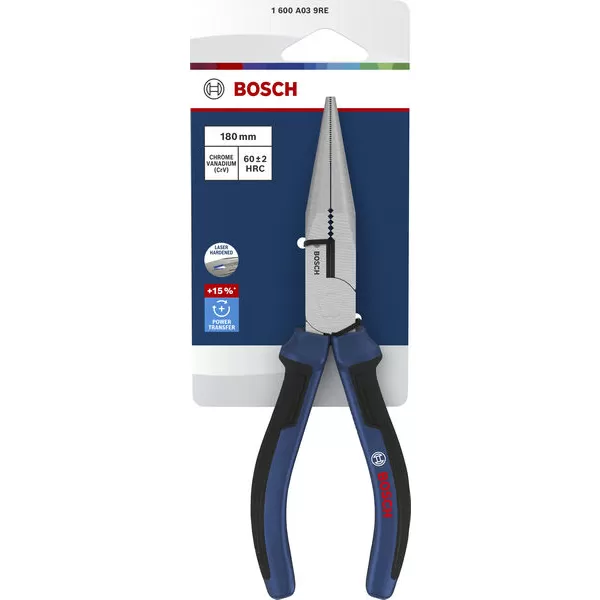 Půlkulaté kleště 180 mm, vícesložkové rukojeti Bosch Line