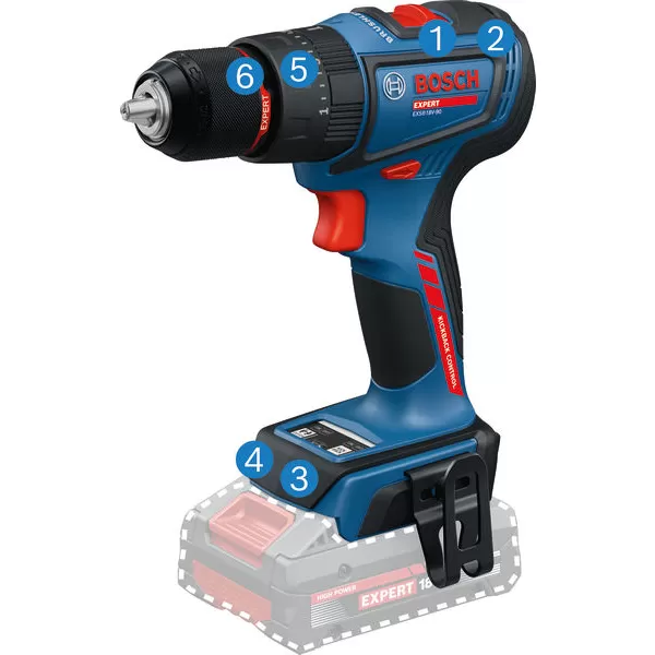 Aku vrtačka s příklepem Bosch EXSB18V-90 EXPERT solo