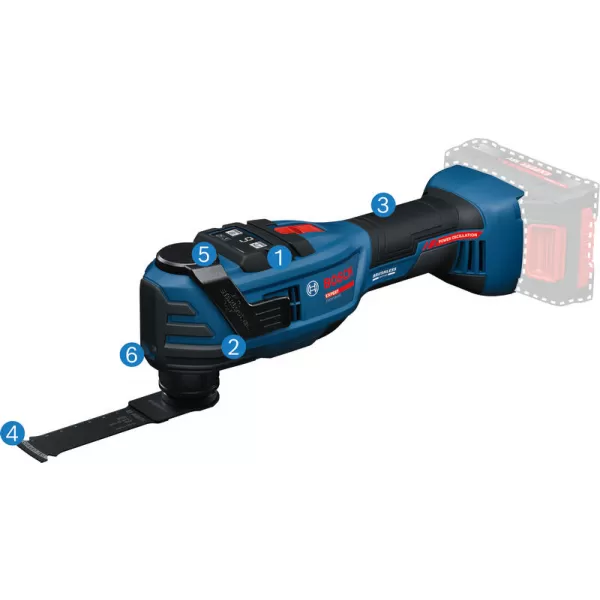 Aku oscilační nářadí Multi-Cutter Bosch EXOP18V-40 EXPERT solo