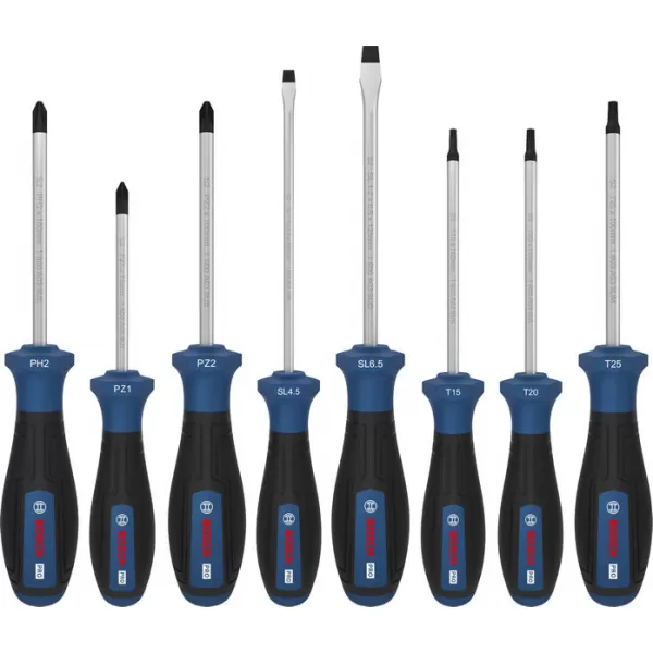 Sada šroubováků PH/PZ/SL/TX, 8 ks Bosch PRO