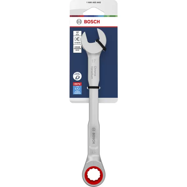 Ráčnový očkoplochý klíč 17 mm Bosch Line