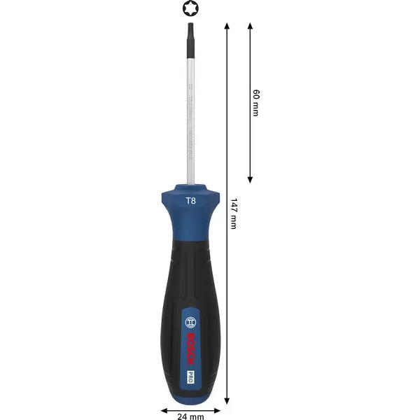 Šroubovák Torx TX8 × 60 mm TORX® Bosch PRO