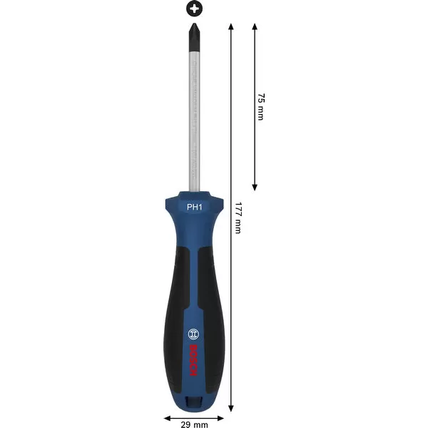 Šroubovák křížový PH1 × 75 mm Bosch Line