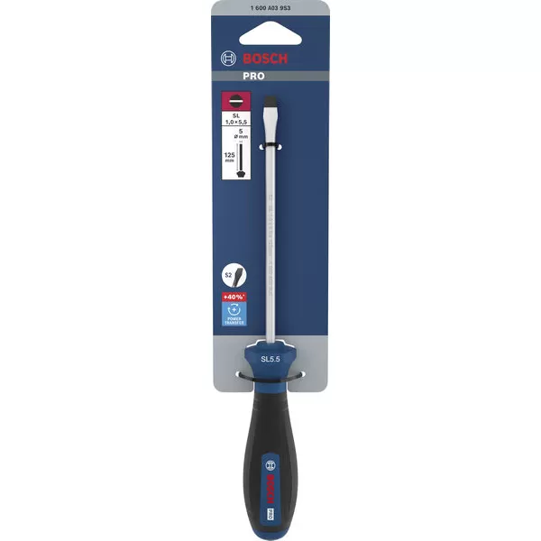 Šroubovák plochý SL 1,0 × 5,5 × 125 mm Bosch PRO