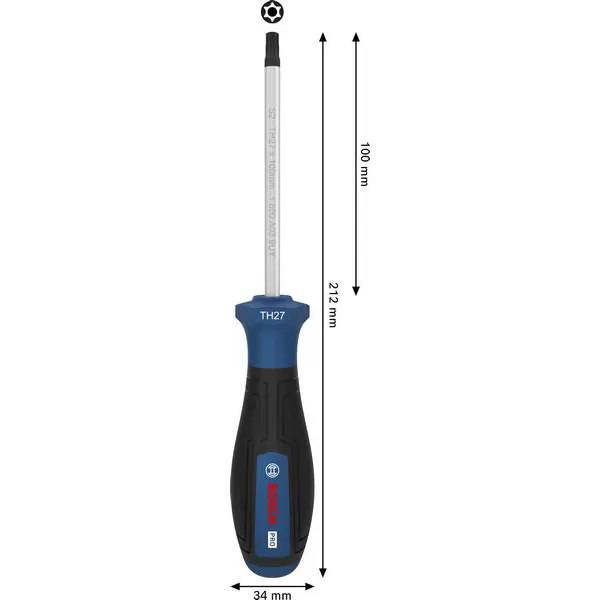 Šroubovák TH27 × 100 mm Bosch PRO