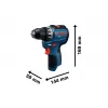 Aku vrtačka Bosch GSR 12V-31 Professional 06019S6003, kufr, 2x2,0Ah