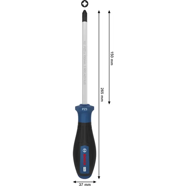 Šroubovák křížový PZ3 × 150 mm Bosch PRO