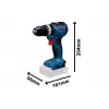 Aku vrtačka s příklepem Bosch GSB 18V-52 Professional, 3x5,0Ah, L-Booxx 136 06019S0128