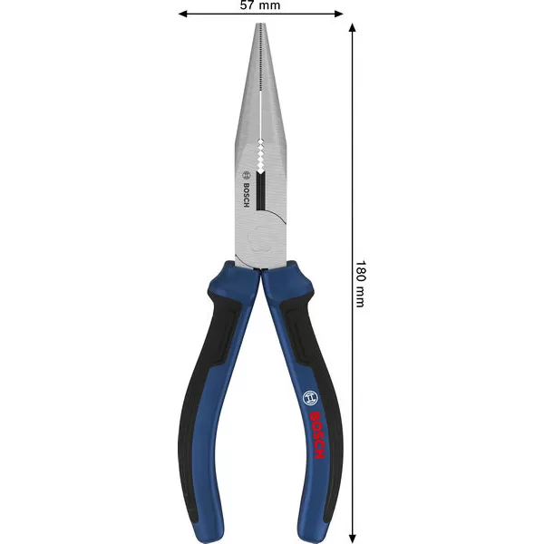 Půlkulaté kleště 180 mm, vícesložkové rukojeti Bosch Line