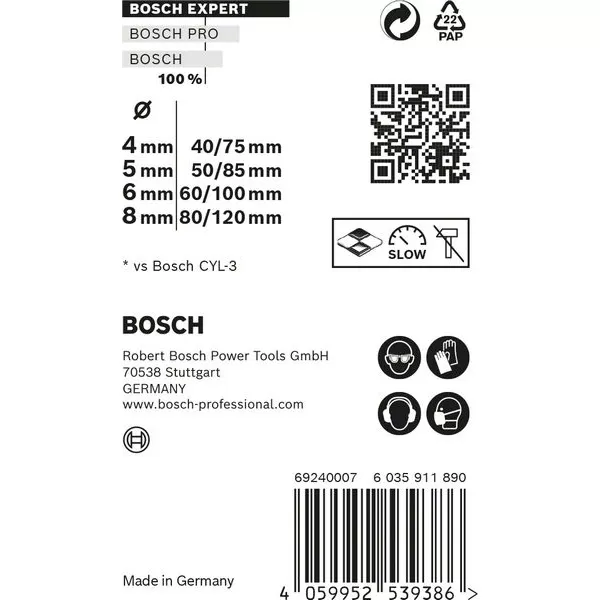 Sada víceúčelových vrtáků CYL-9 Multi-Construc 4ks Bosch Expert