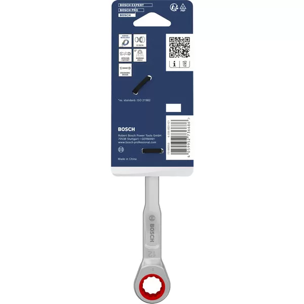 Ráčnový očkoplochý klíč 12 mm Bosch Line
