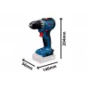 Aku vrtačka Bosch GSR 18V-52 Professional, 1x4,0Ah, 1x2,0Ah, L-Boxx 06019S0024