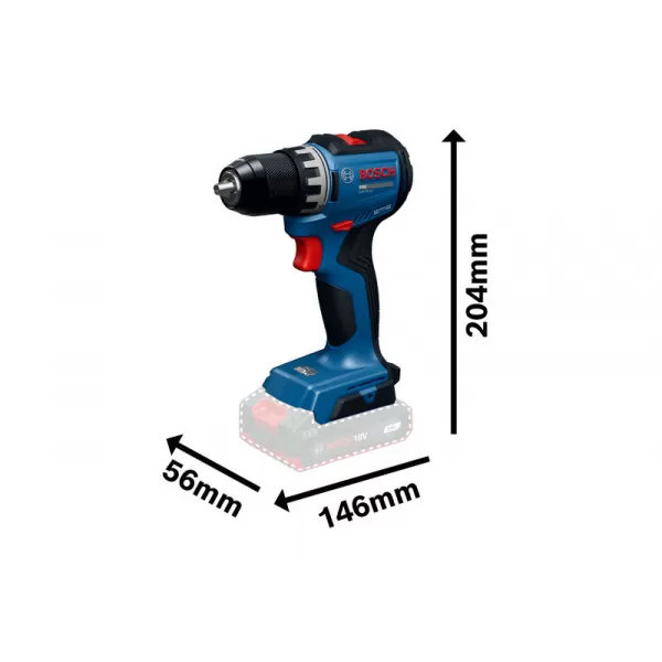 Aku vrtačka Bosch GSR 18V-52 Professional, 1x4,0Ah, 1x2,0Ah, L-Boxx 06019S0024
