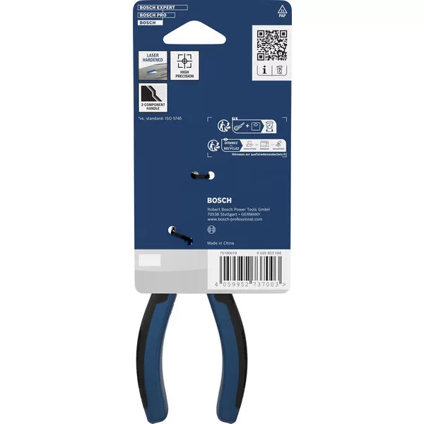 Půlkulaté kleště 180 mm, vícesložkové rukojeti Bosch Line
