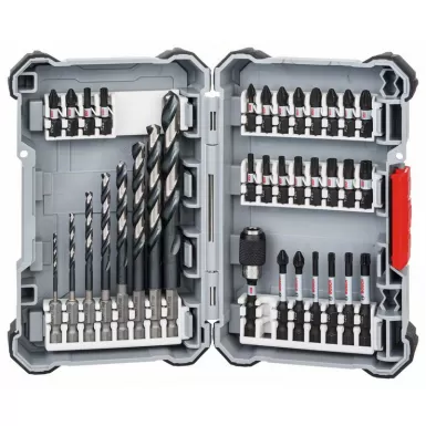 Sada vrtáků a bitů 35ks Pick&Clic – Impact Control Bosch