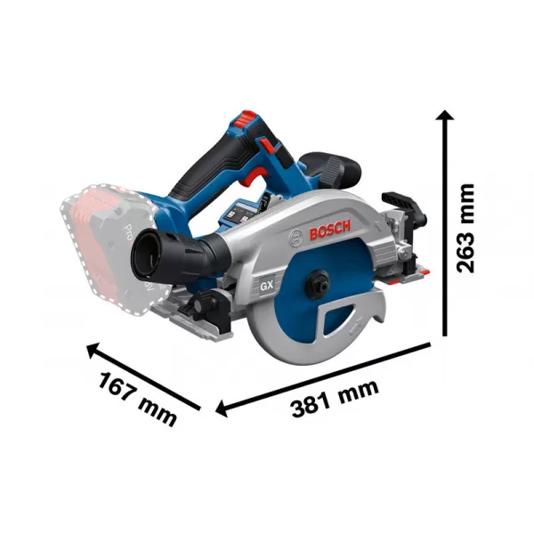 Aku okružní pila Bosch GKS 18V-57-2 GX Professional