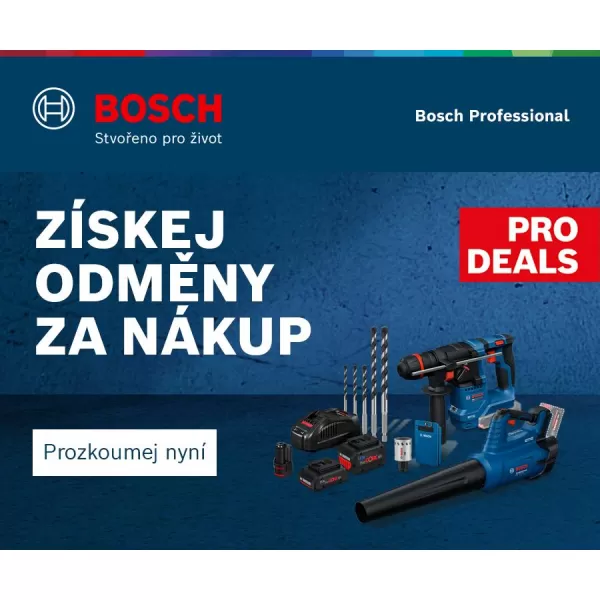 Akce Bosch - Po splnění podmínek a registraci obdržíte akumulátor zdarma, více o akci na: https://www.bosch-professional.com/cz/